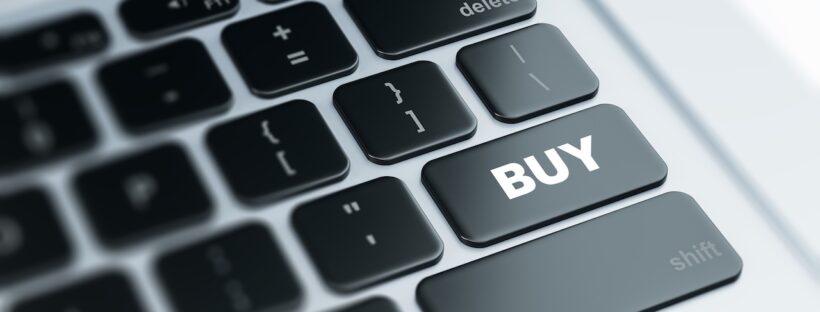 Tangentbord med buy symbol